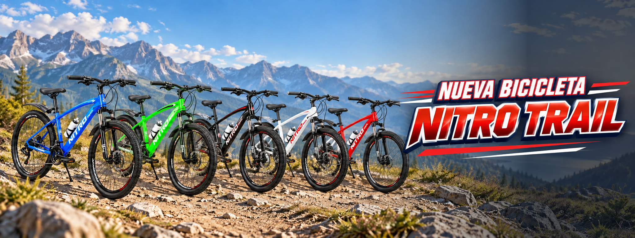 Nueva bicicleta Nitro Trail en distintos colores